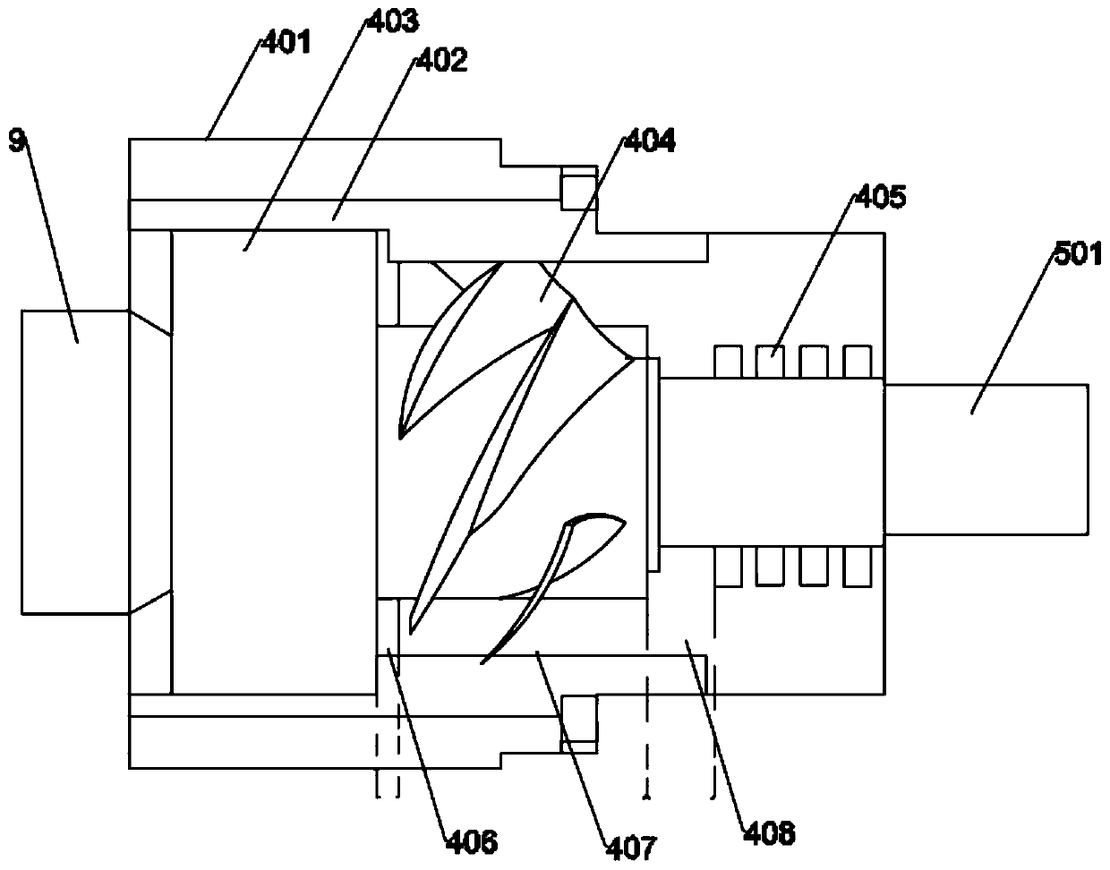 Device for improving composition of clinker phase in ball milling process