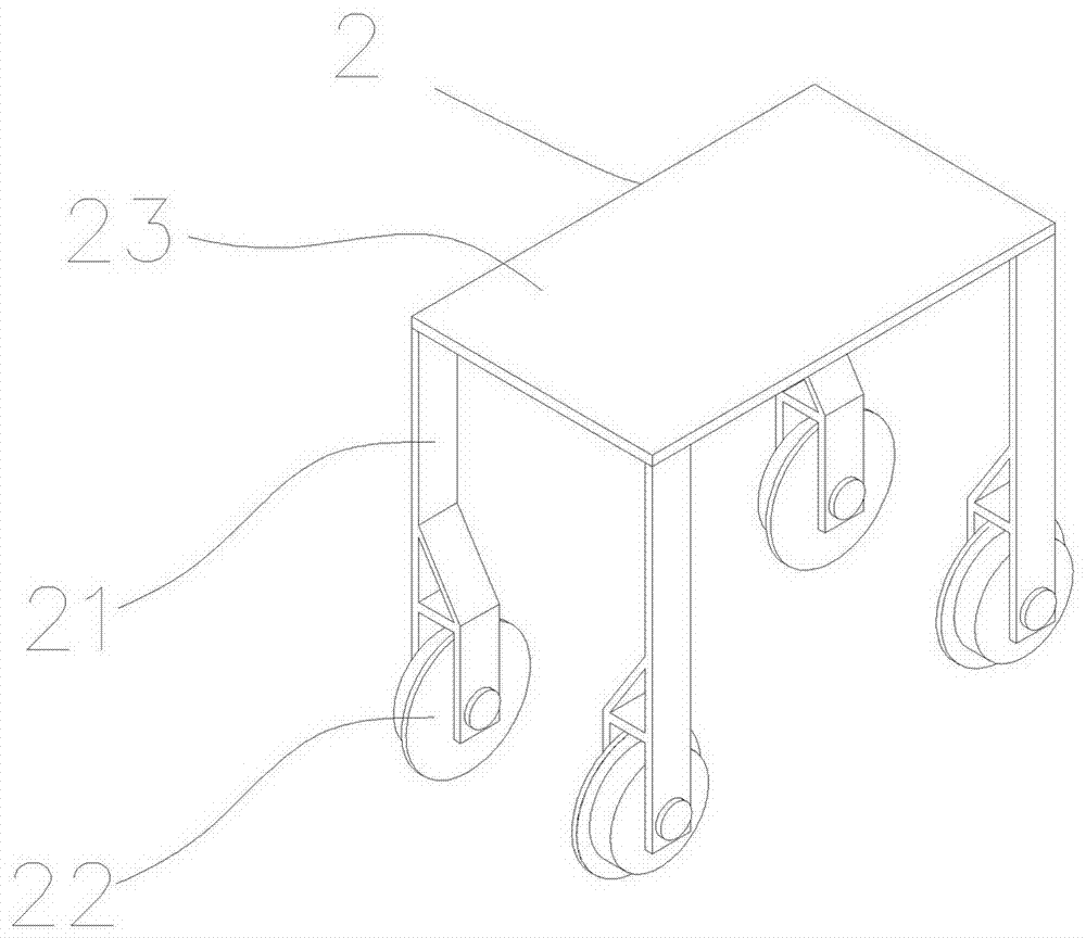 Rail walking type suspended overhead sprinkling irrigation system