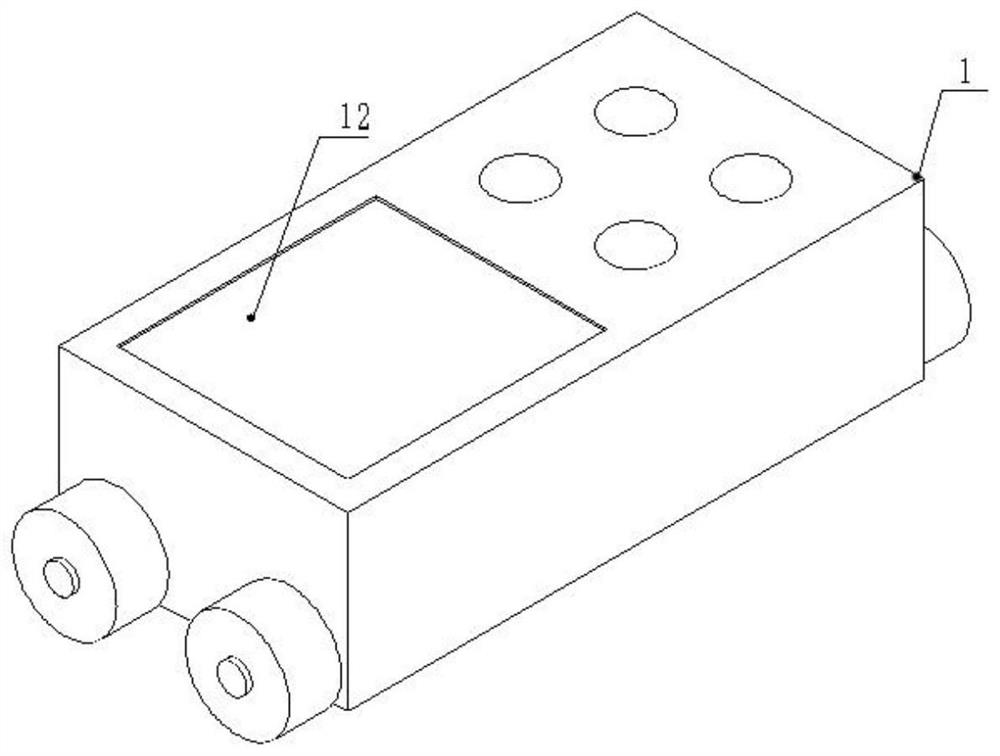 Concrete carbonization depth measuring device and measuring method thereof