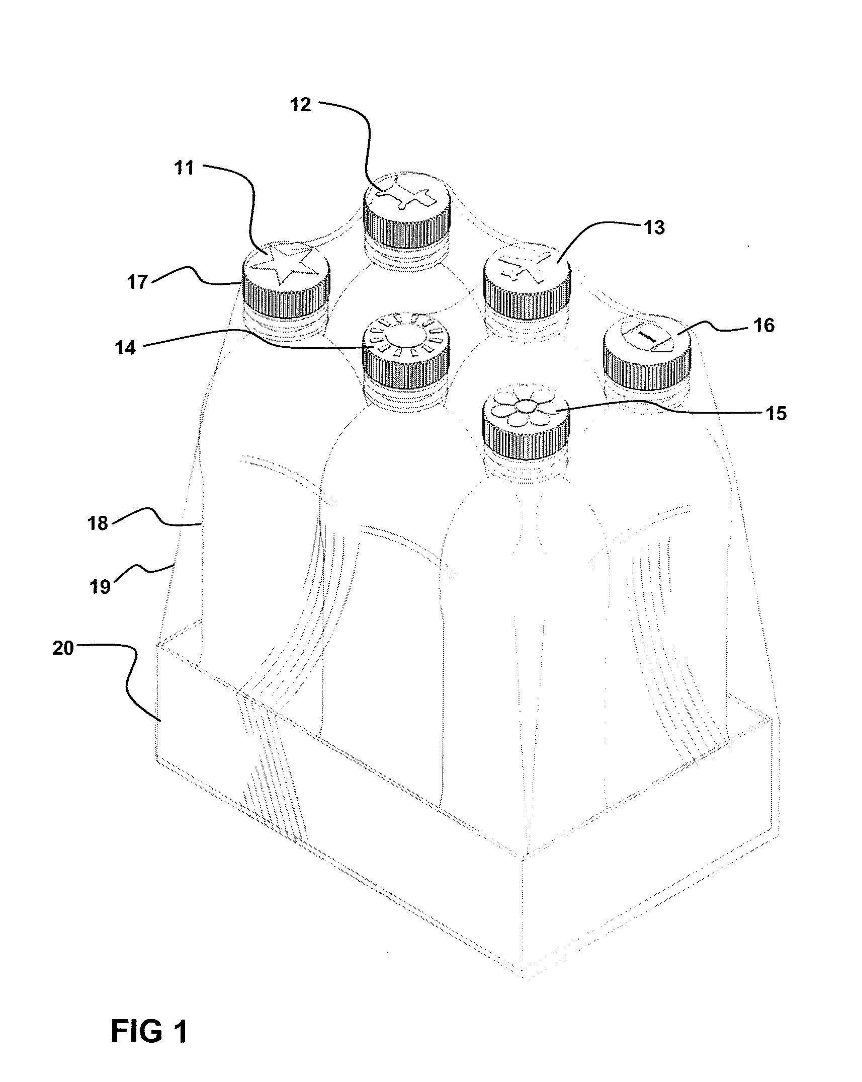 Package of identifiable beverage containers