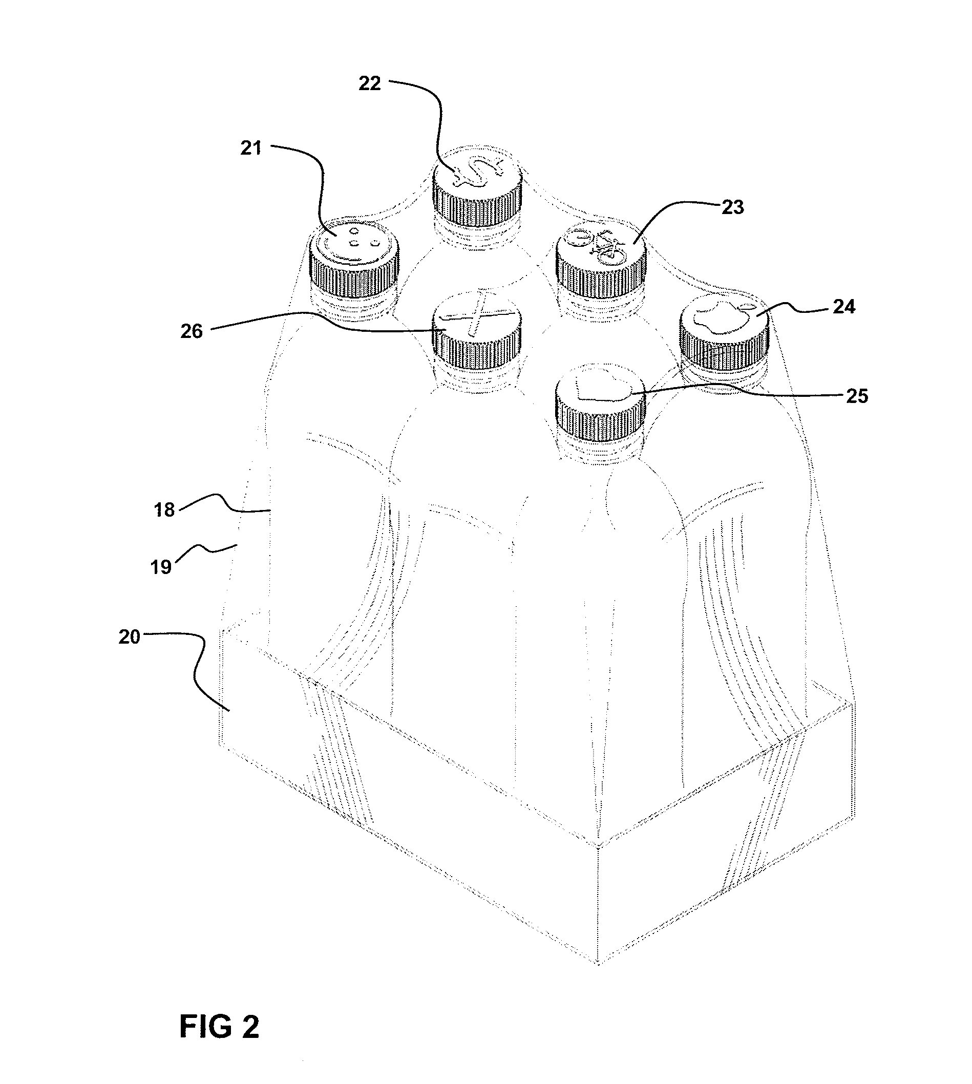 Package of identifiable beverage containers