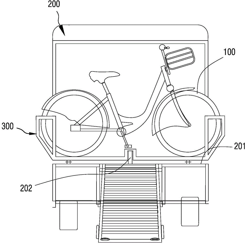 Public bike transport truck