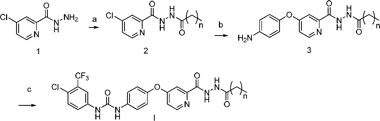 N'-straight chain alkylacyl o-pyridine hydrazide derivative, its preparation method, medicinal composition and use