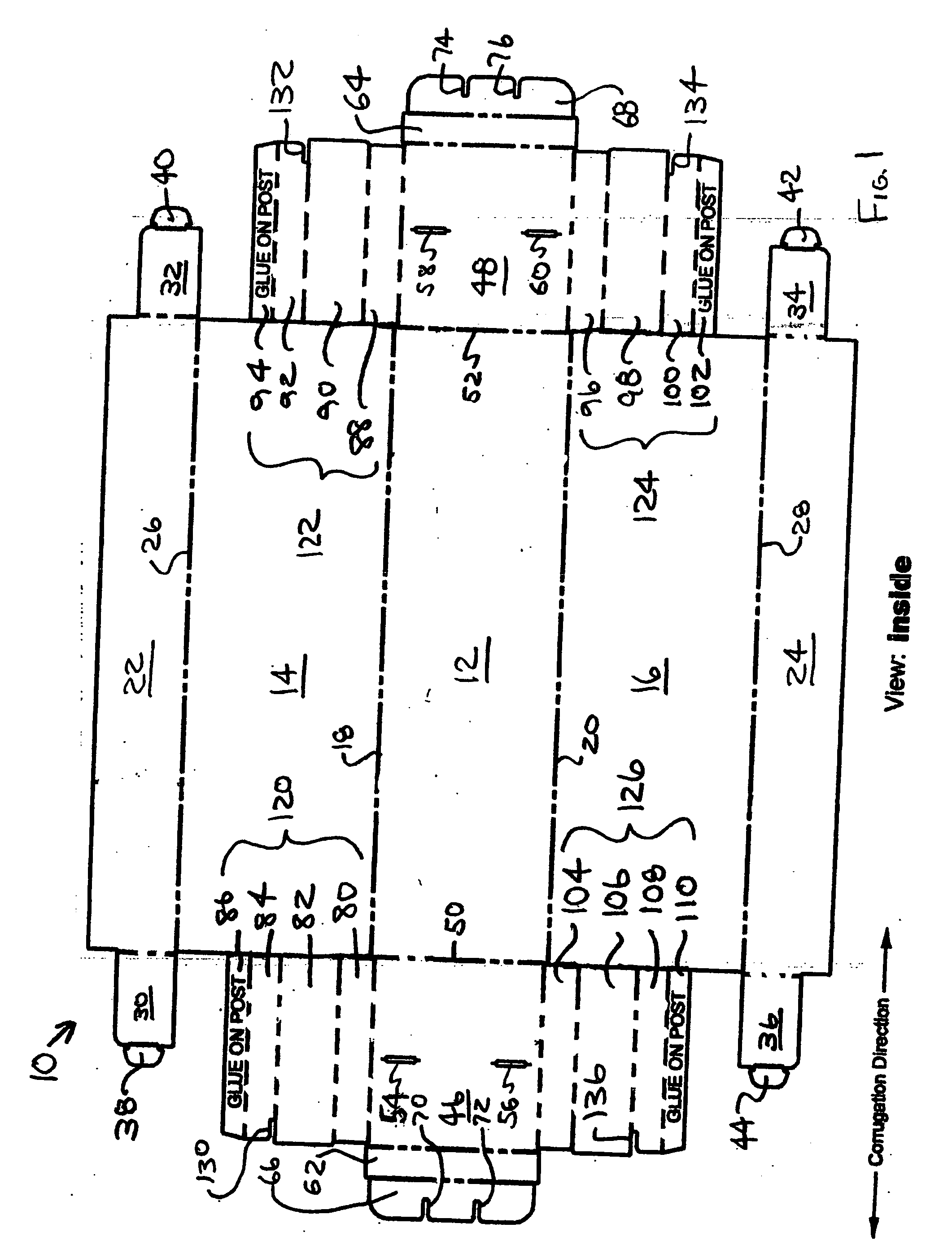 Carton with corner post construction