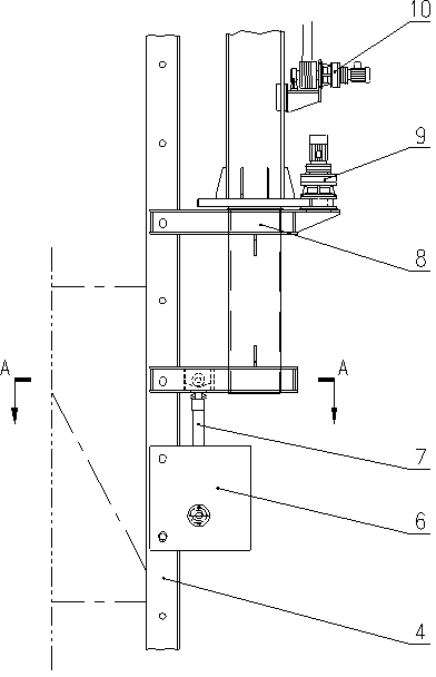 Tower type truss installing structure and method without cooperation with altitude hoisting equipment