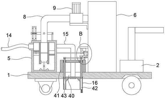 Movable industrial dust collector capable of removing dust through circulating backflow