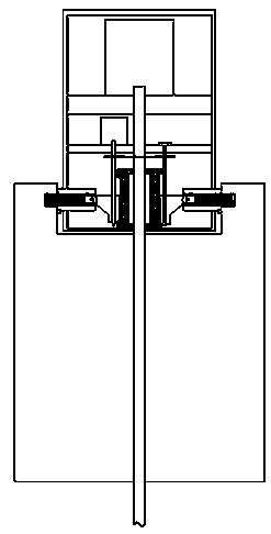 Water conservancy gate device provided with limiting switch and capable of being automatically locked