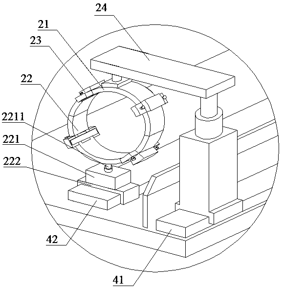 Round wood cutting device