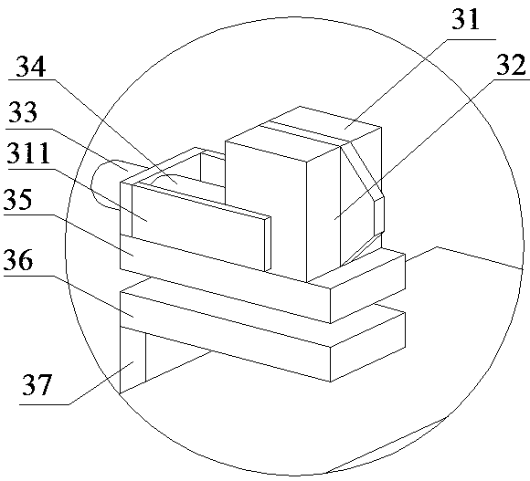 Round wood cutting device