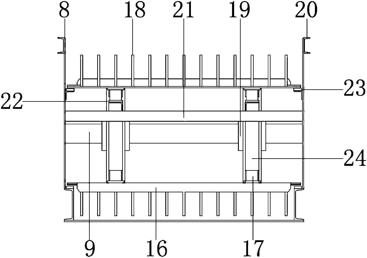 Push mechanism for industrial machinery tire production