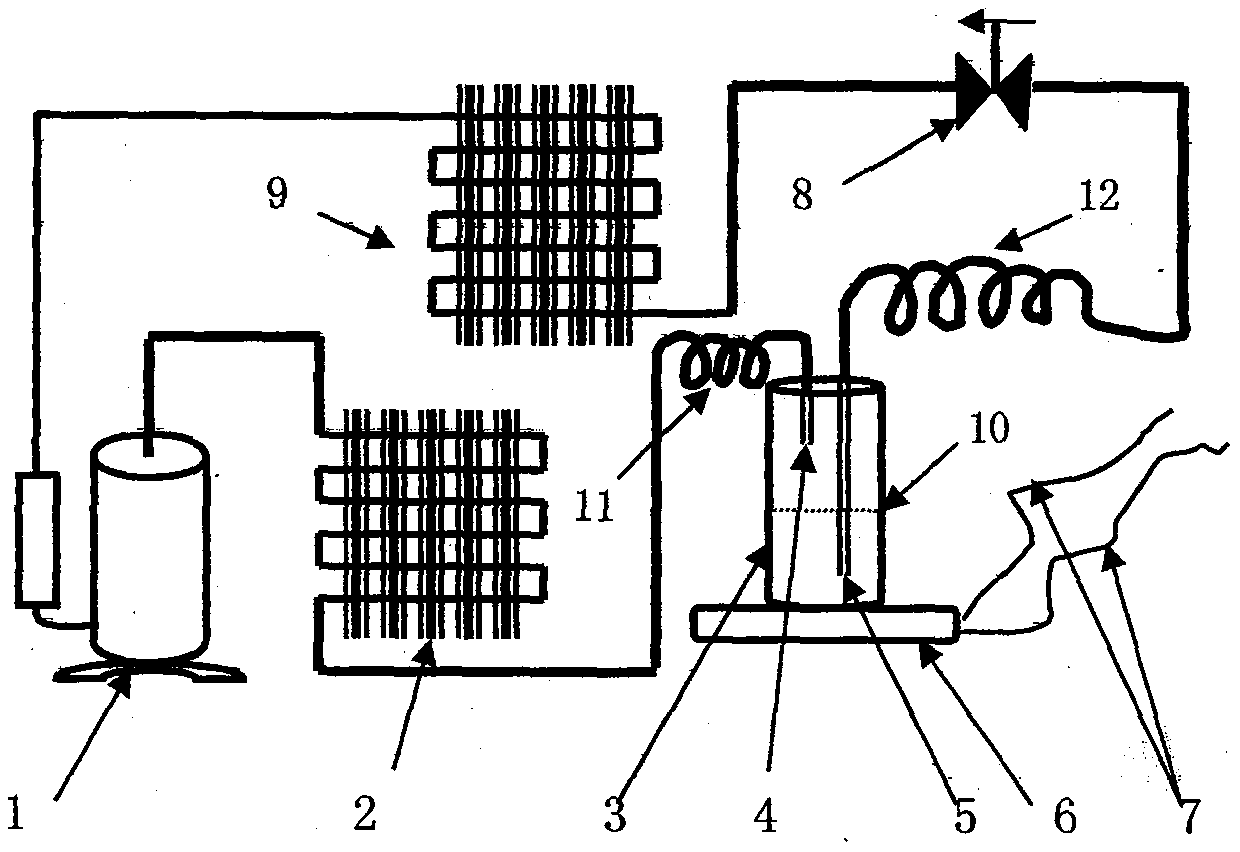 Device and method of monitoring state of working medium in compression refrigeration system operation