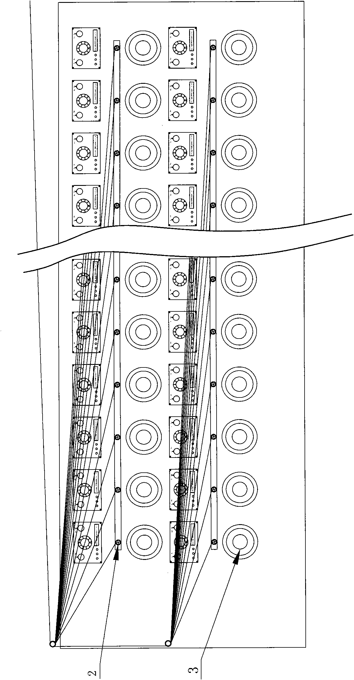 Wire-arranging mechanism of multi-head wire-rewinding machine and numerical control wire-arranging method