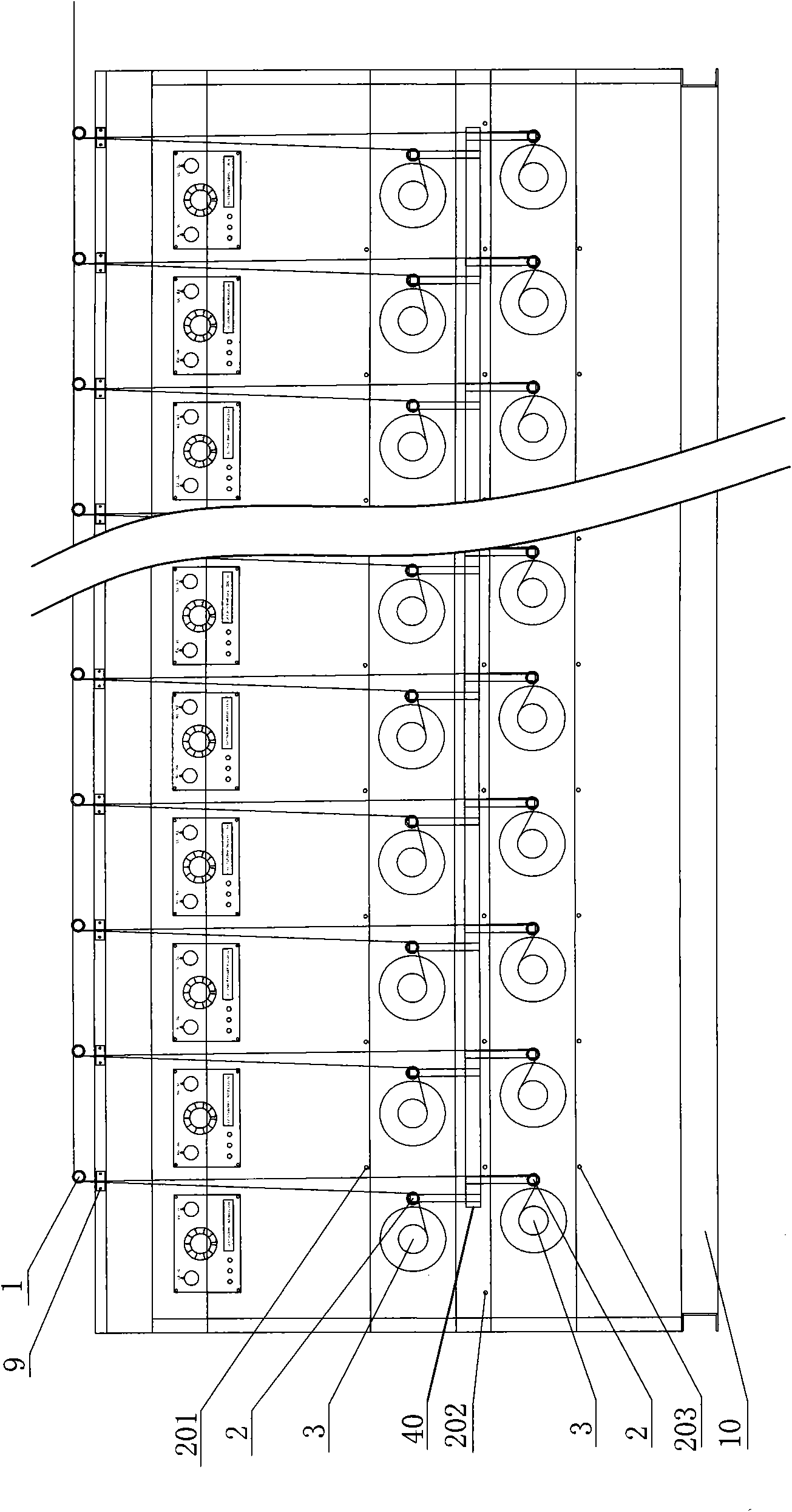 Wire-arranging mechanism of multi-head wire-rewinding machine and numerical control wire-arranging method