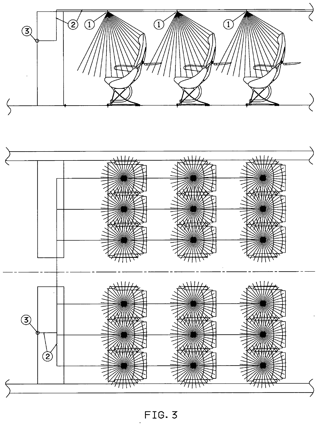 Embedded ultraviolet disinfection of aircraft interiors