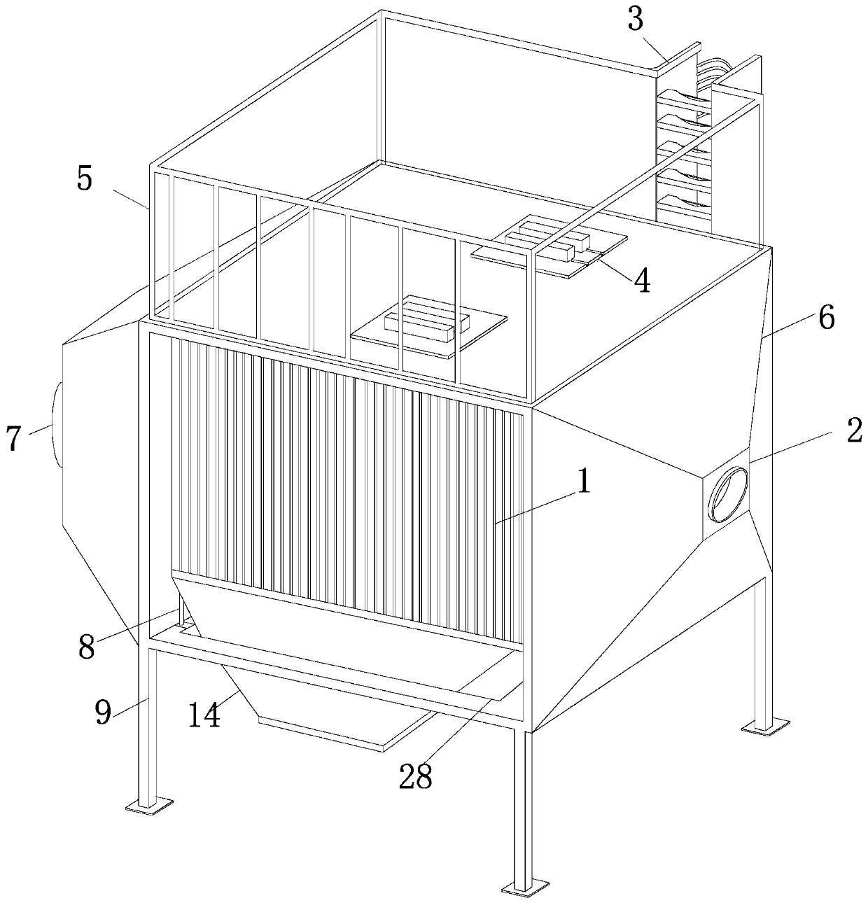 Activated carbon adsorption tower for wastewater treatment