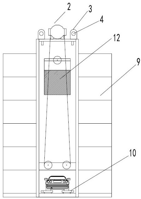 Intelligent three-dimensional parking lot and working method thereof