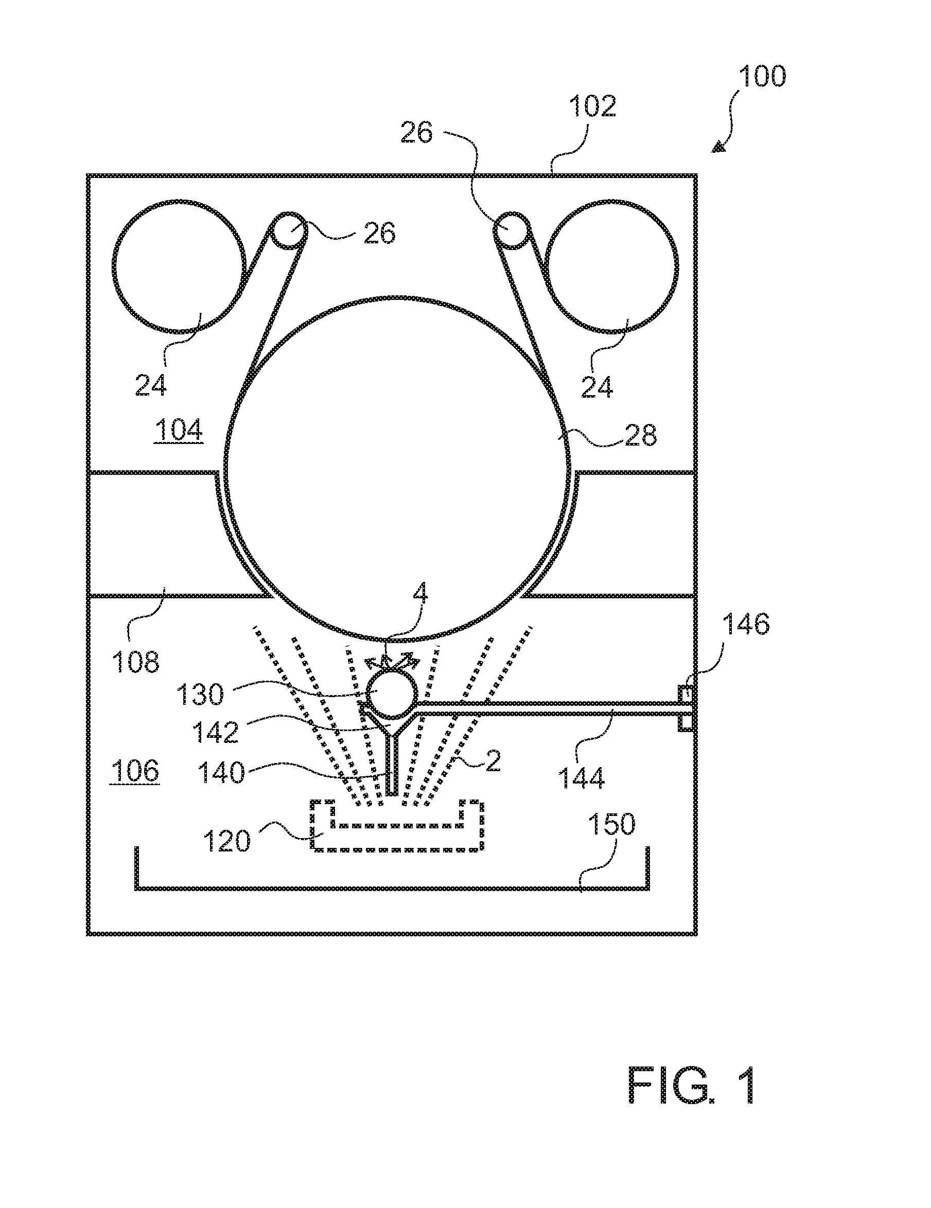 Gas system for reactive deposition process