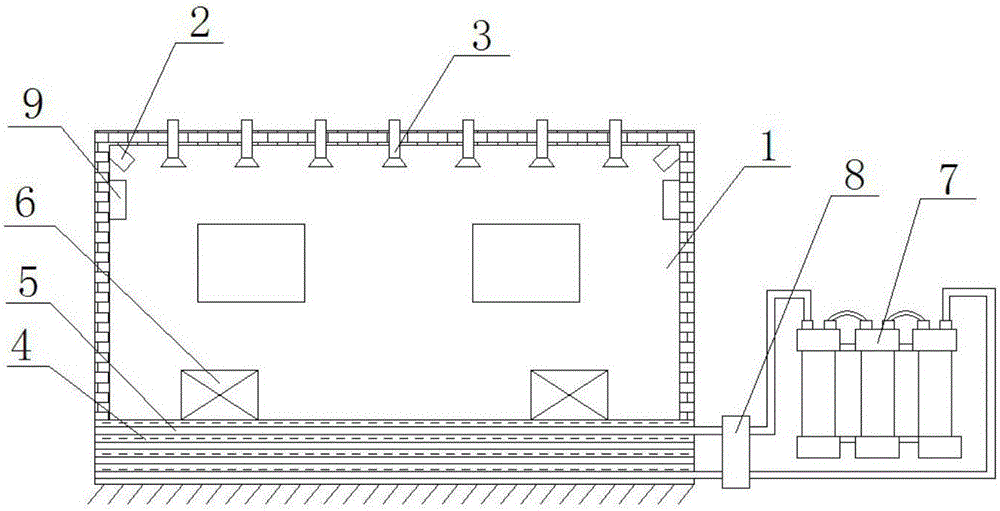 Solar constant-temperature pig raising house with arched bottom face