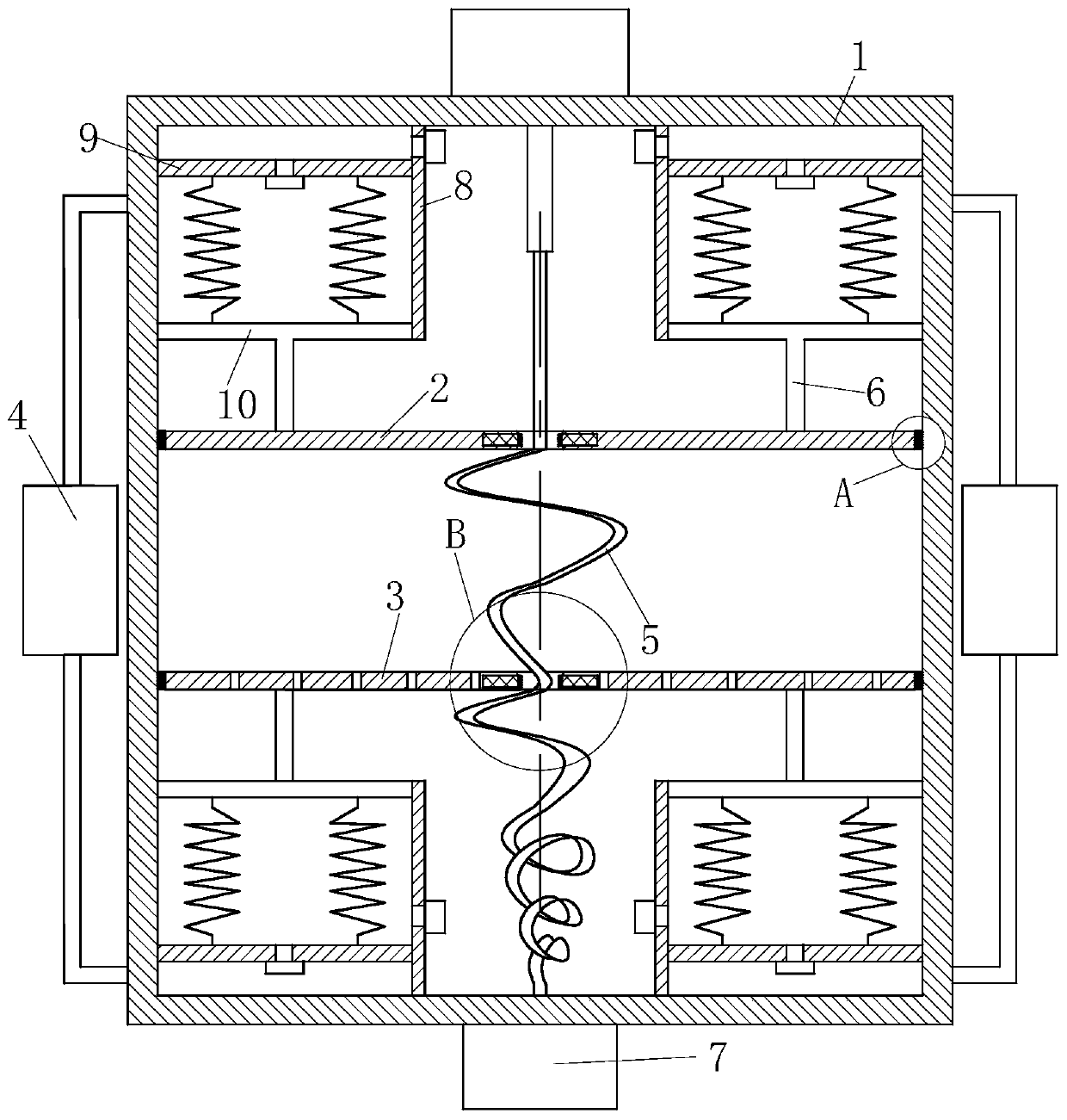 Dense soda ash high-efficiency crystallization production device