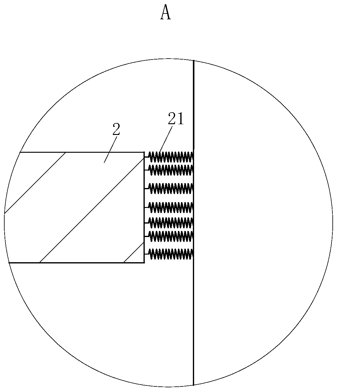 Dense soda ash high-efficiency crystallization production device