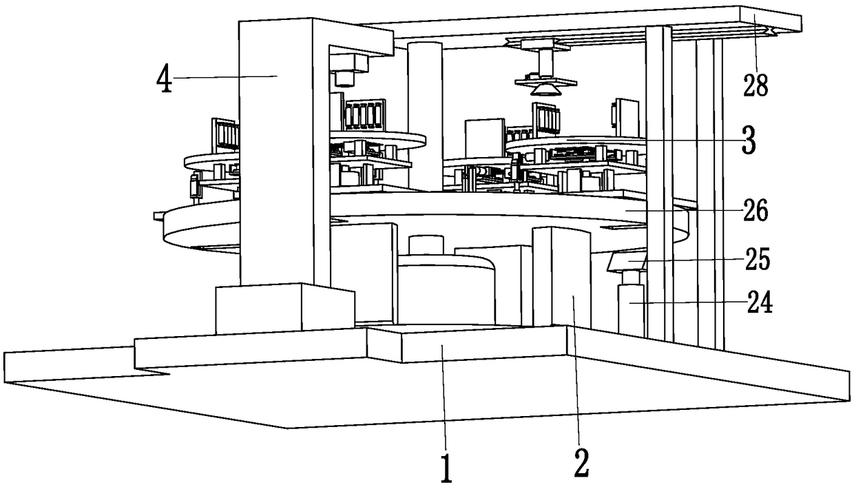 Fixed rotation robot for integrated electric power chip laser printing