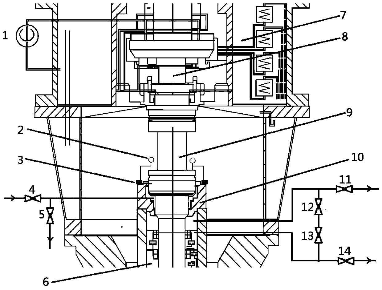 Method for jacking main coolant pump motor rotor of nuclear power station