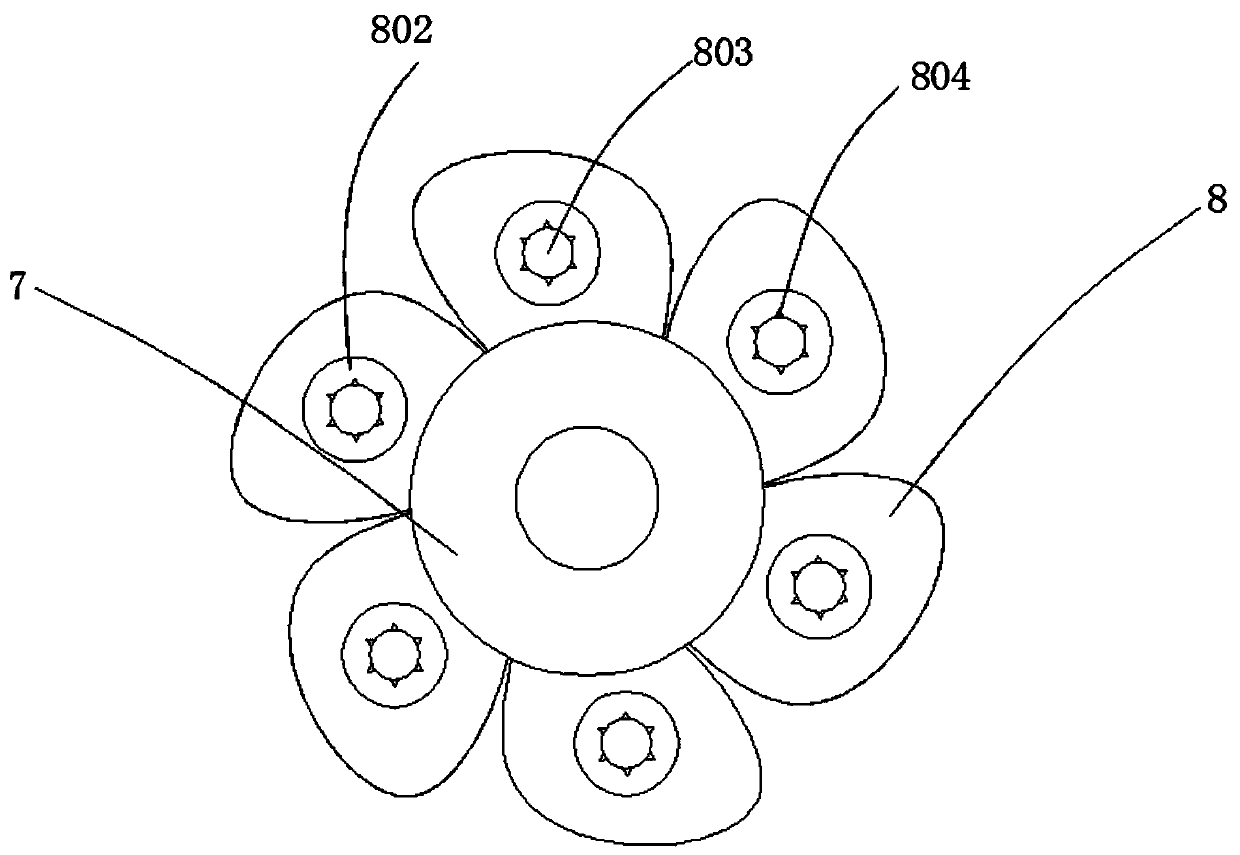 Drying device with stirring device