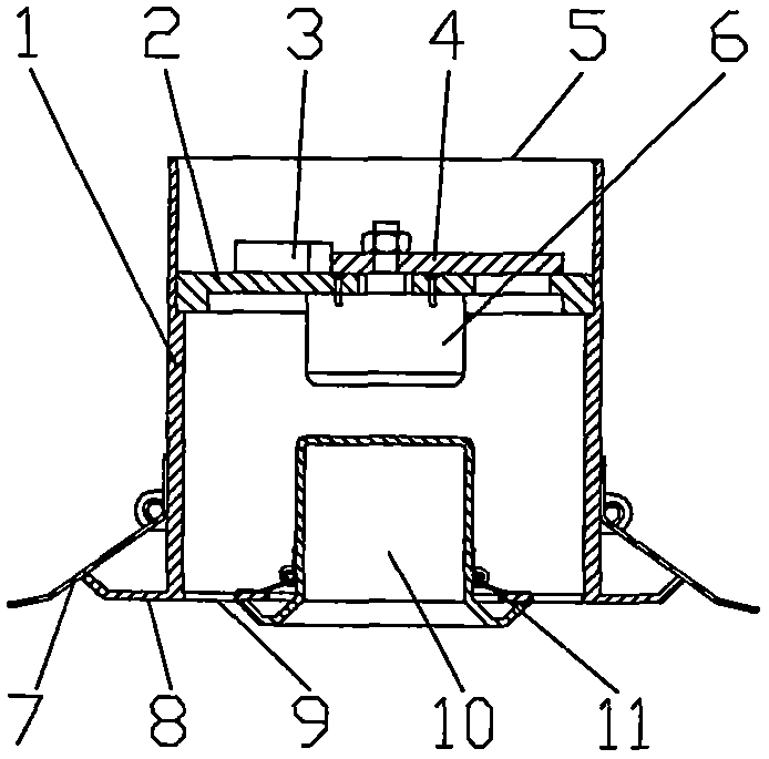 Controllable air door with spotlight