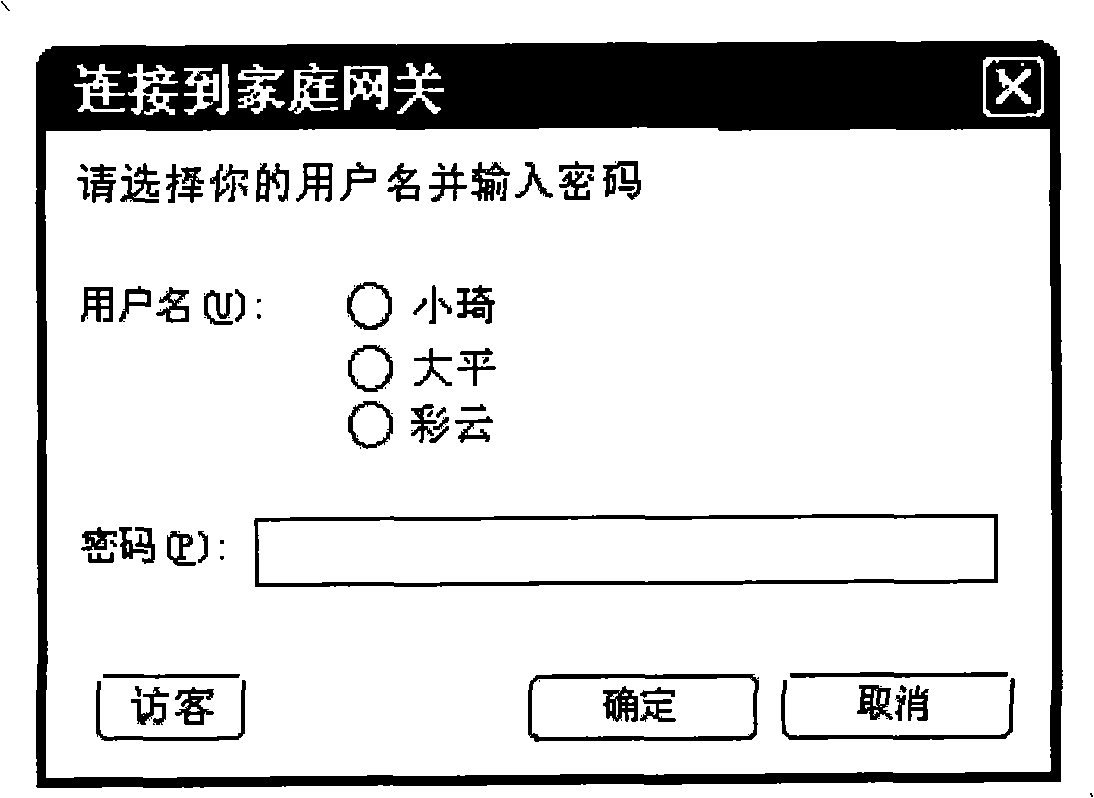 Method and system for managing caller in household network, household gateway