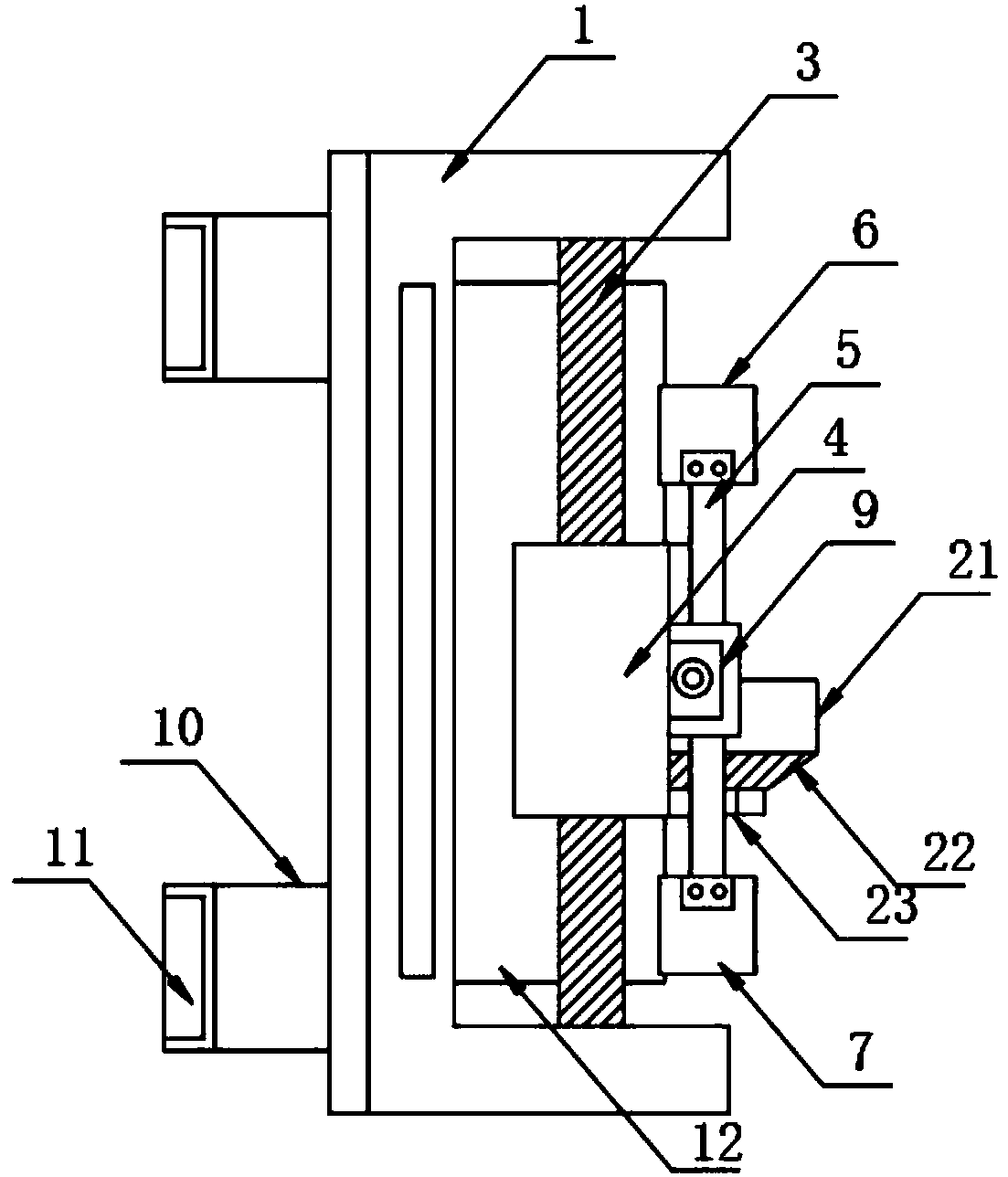 Grabbing, correcting, positioning and shearing mechanism of automatic foot cutter