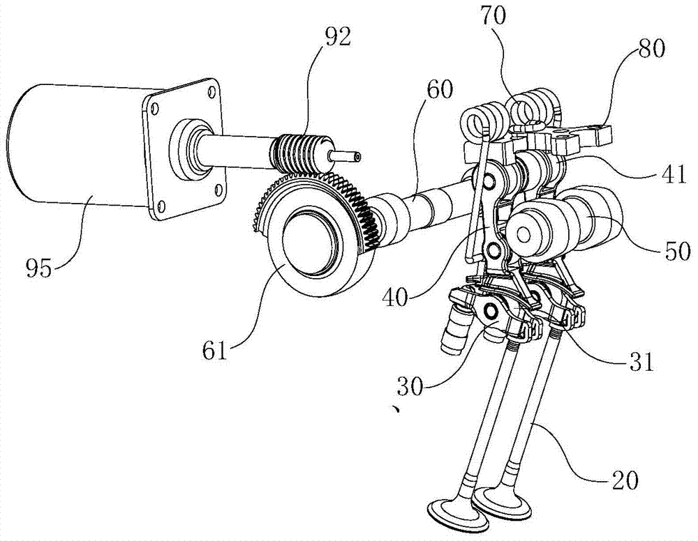 Driving device for variable valve lift of automobile engine