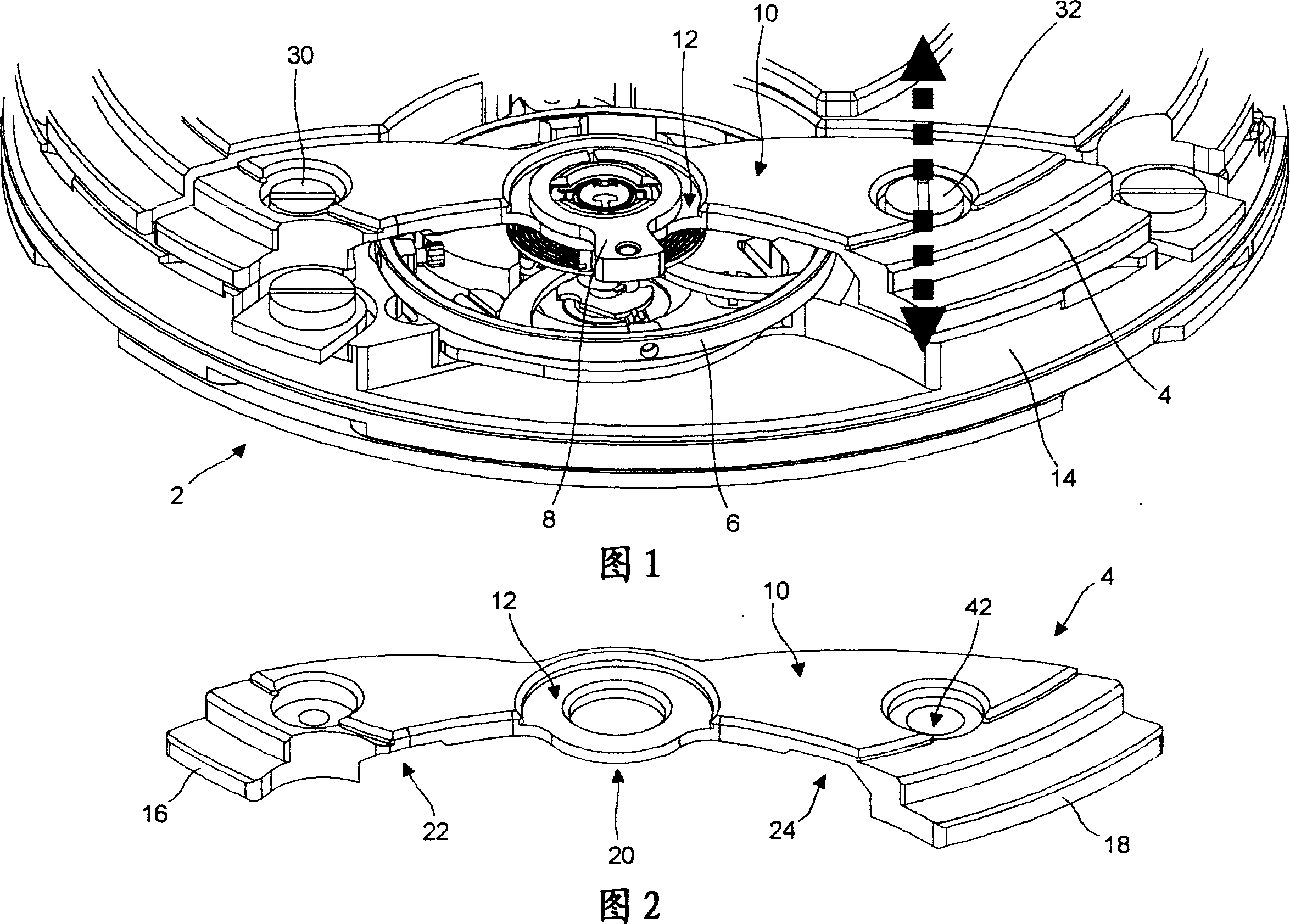 Mechanical timepiece fitted with a device for adjusting the shake of a rotating part or wheel set