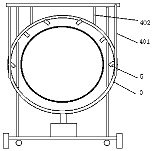 Parabolic antenna snow removal system with hanging annular spray