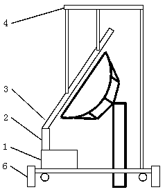 Parabolic antenna snow removal system with hanging annular spray