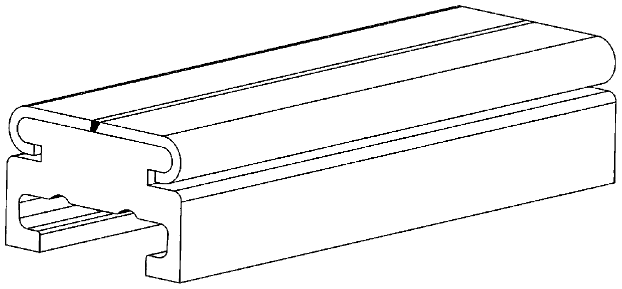 Special-shaped steel belt and steel aluminum composite conductor rail