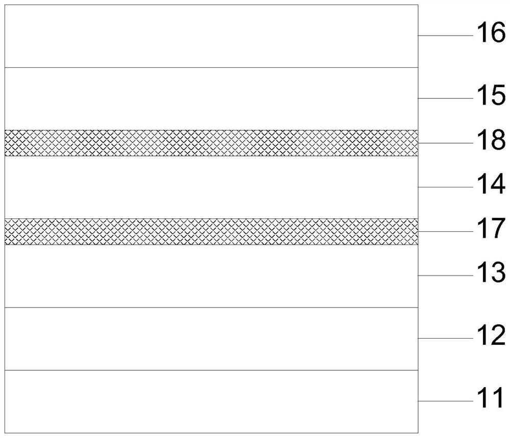 Long-life organic light-emitting diode and preparation method and device thereof