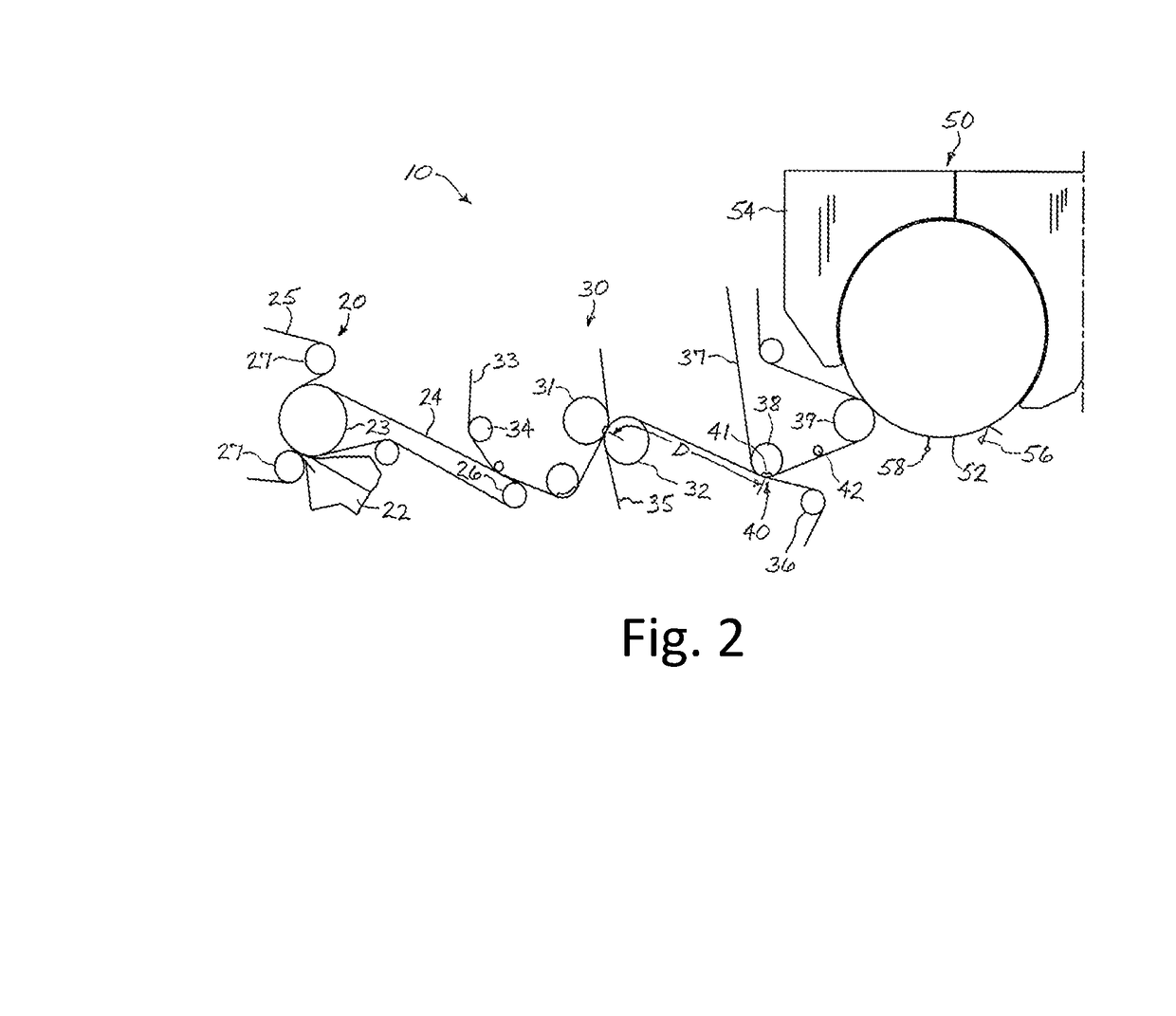 Absorbent paper products having unique physical strength properties