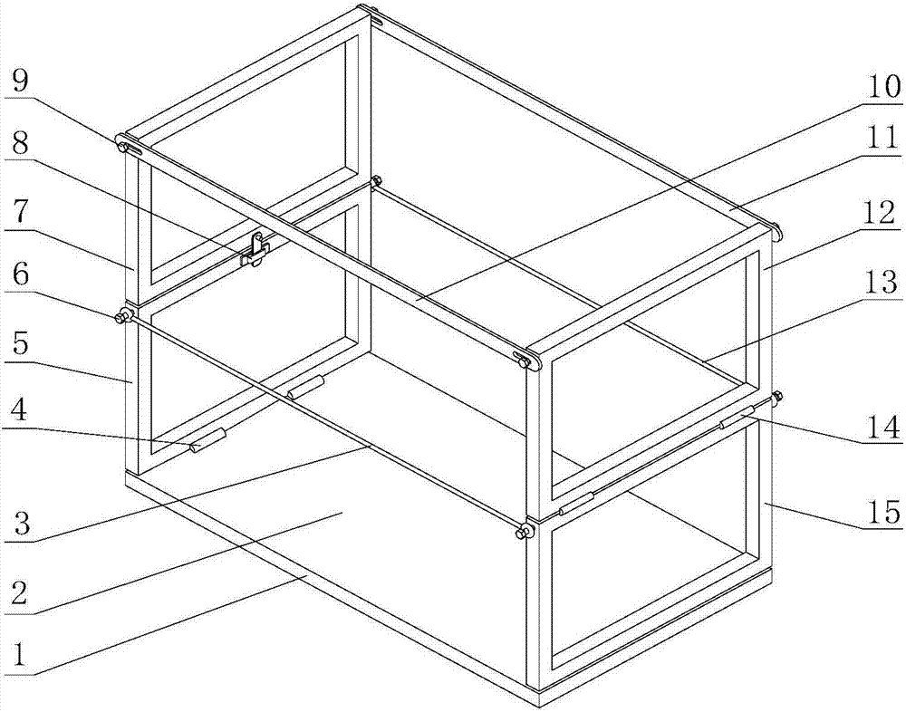 Novel foldable lifting basket