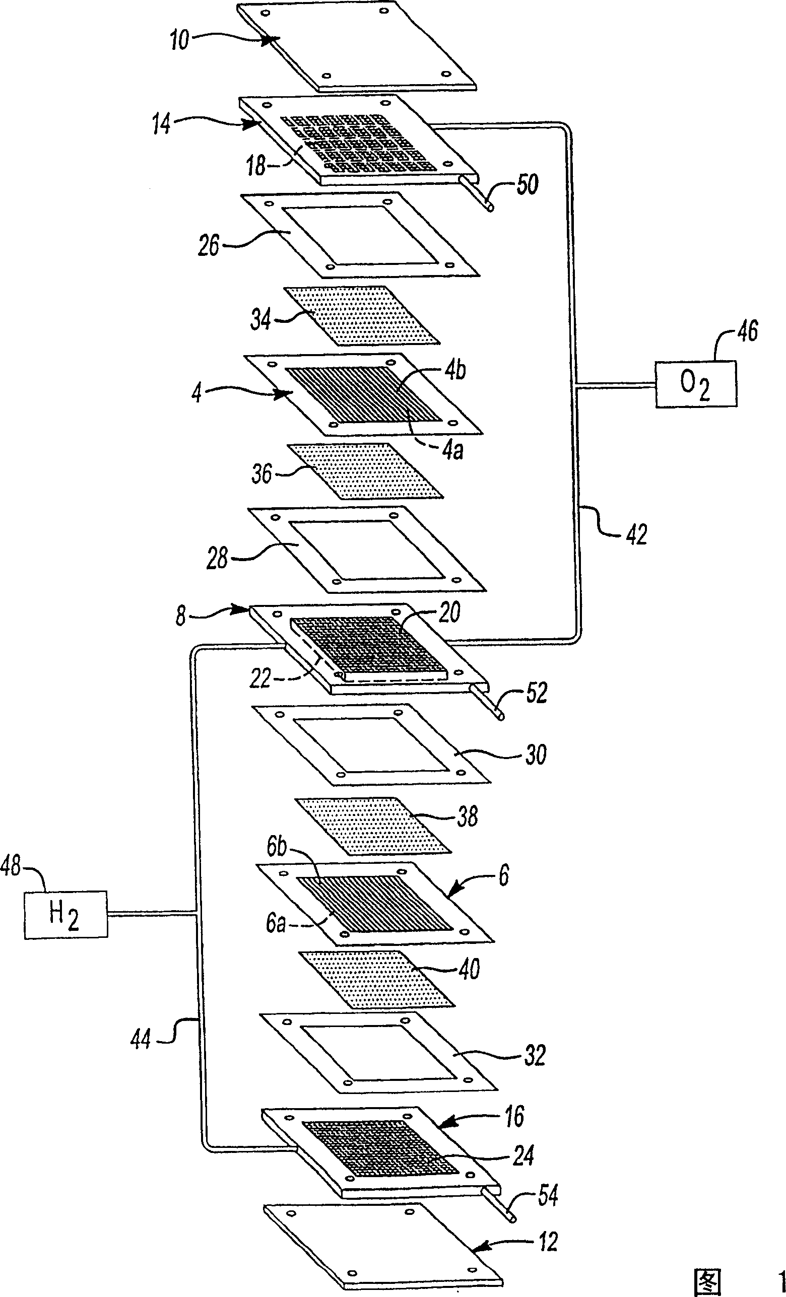 Coolant flow field design for fuel cell stacks