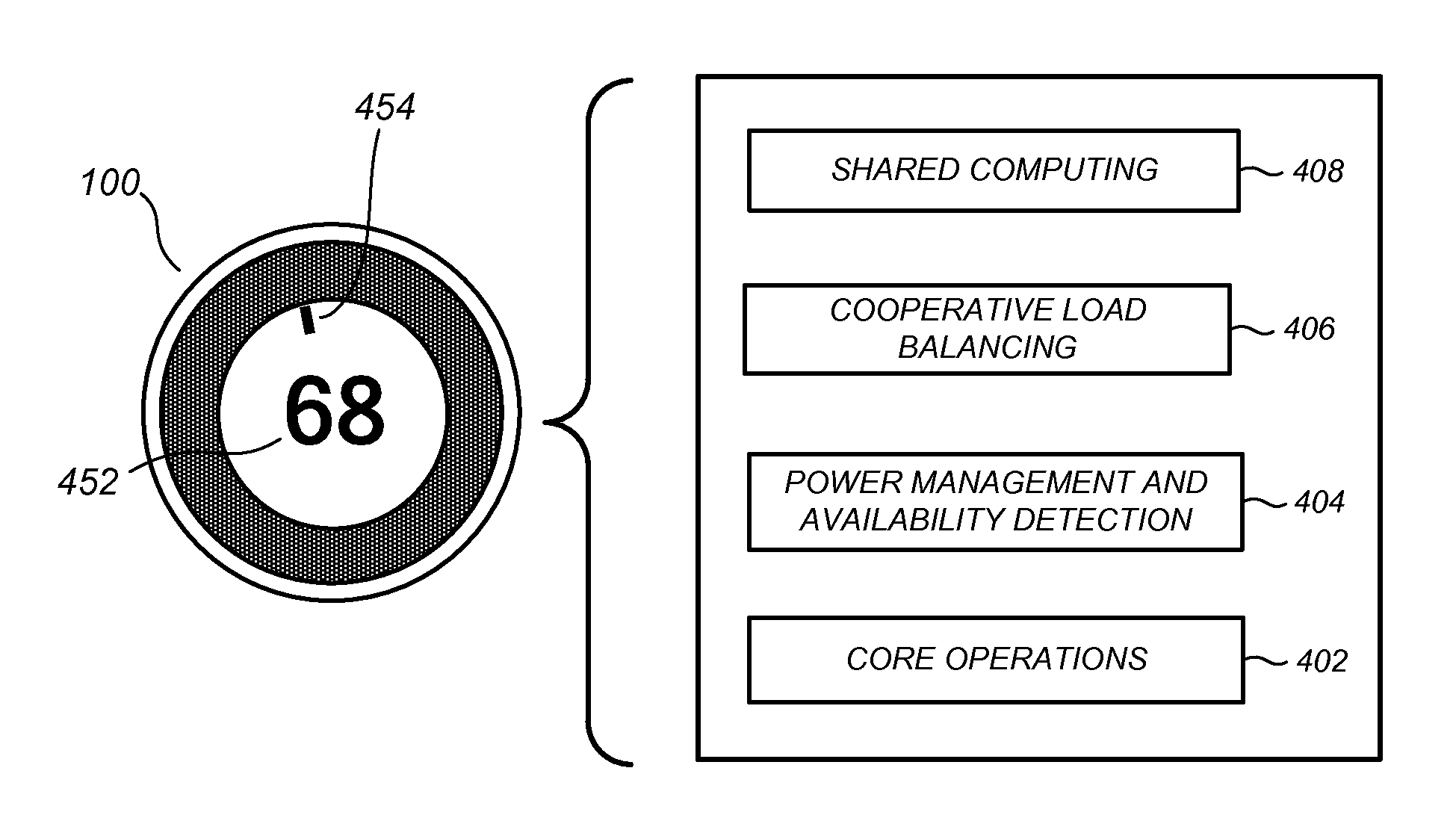 Computational load distribution in a climate control system having plural sensing microsystems