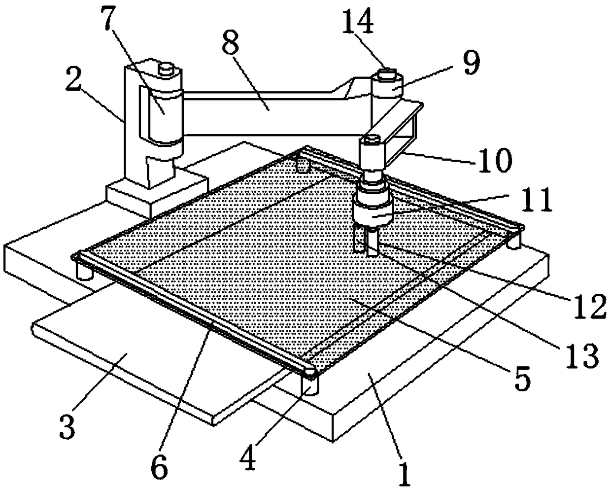 Energy-saving and environment-friendly cutting equipment for glass production