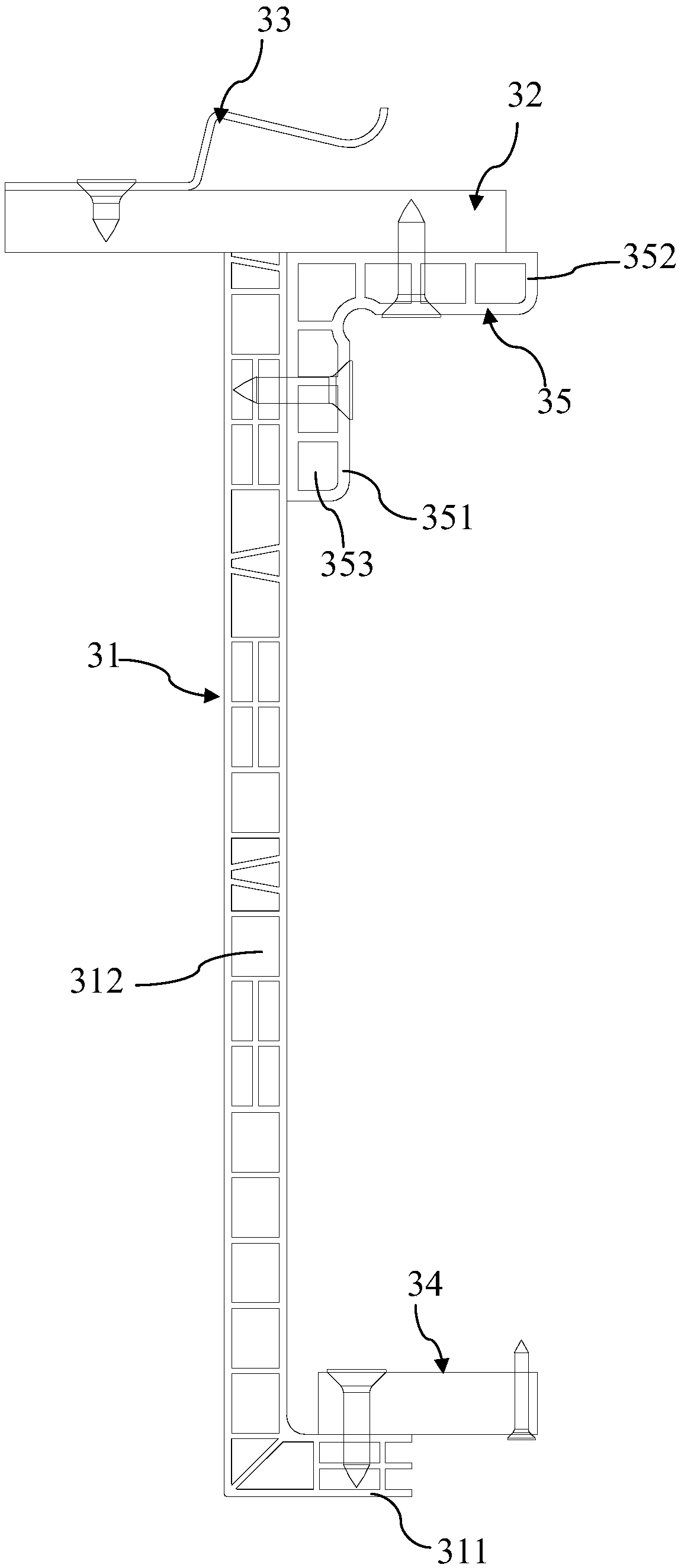 Suspended ceiling structure and assembling method thereof