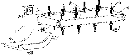 Automatic transporting device for round workpiece milling machine