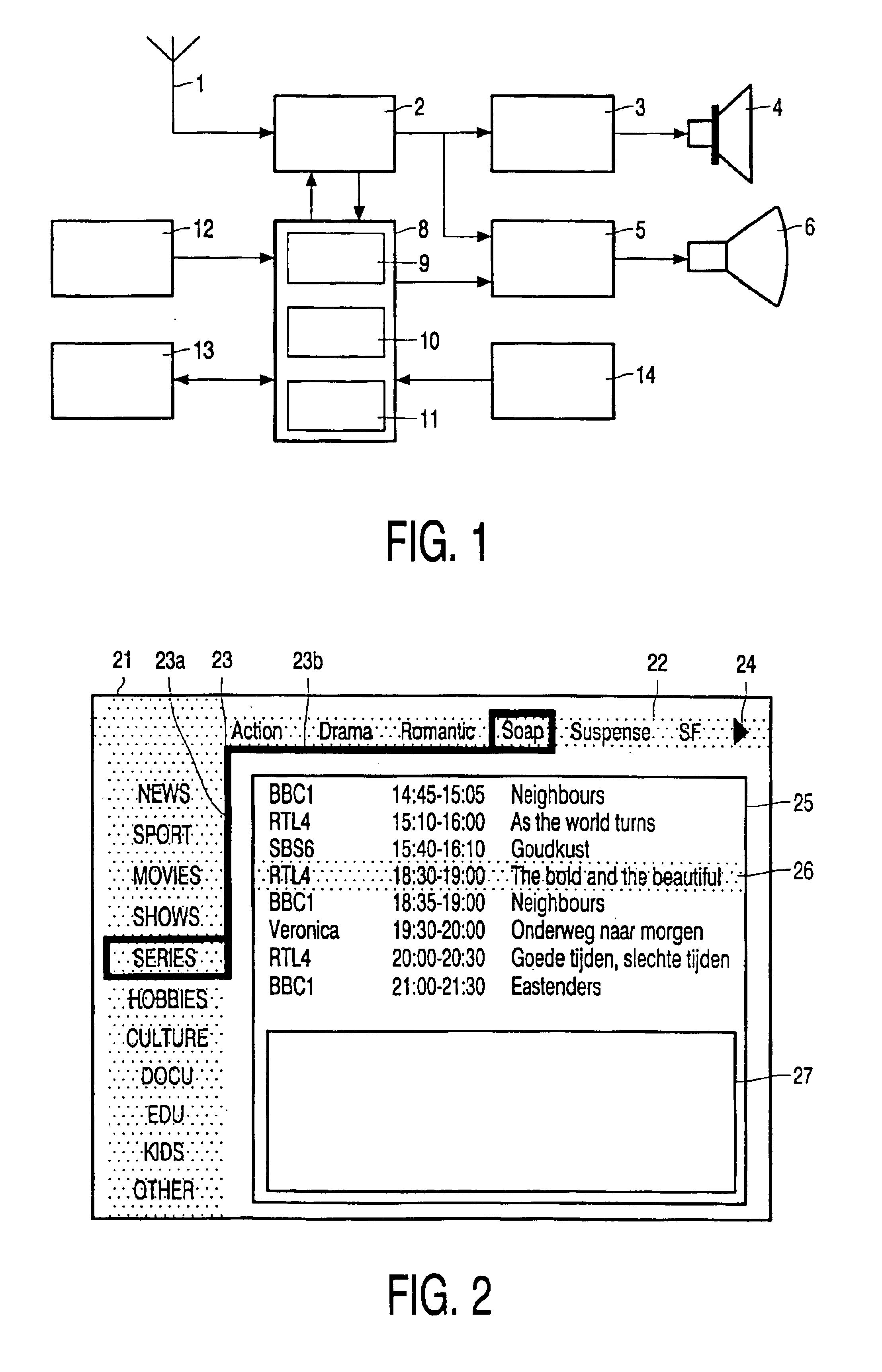 Method and apparatus for displaying a multi-level menu