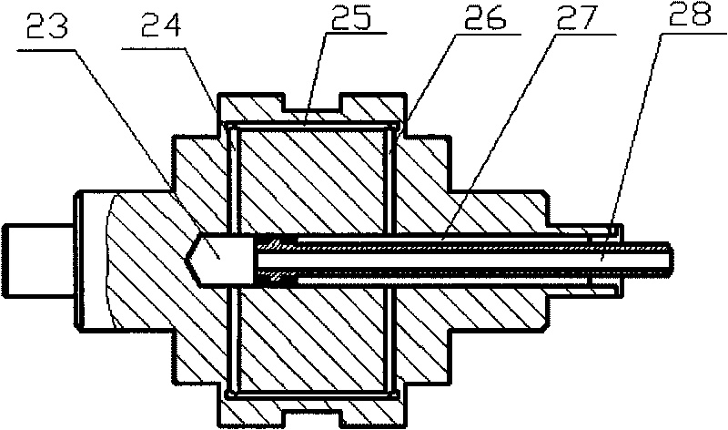 Multi-purpose double-roll continuous rheological forming device for liquid metal