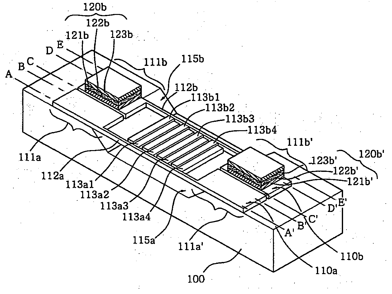 Interdigitating diffractive light modulator