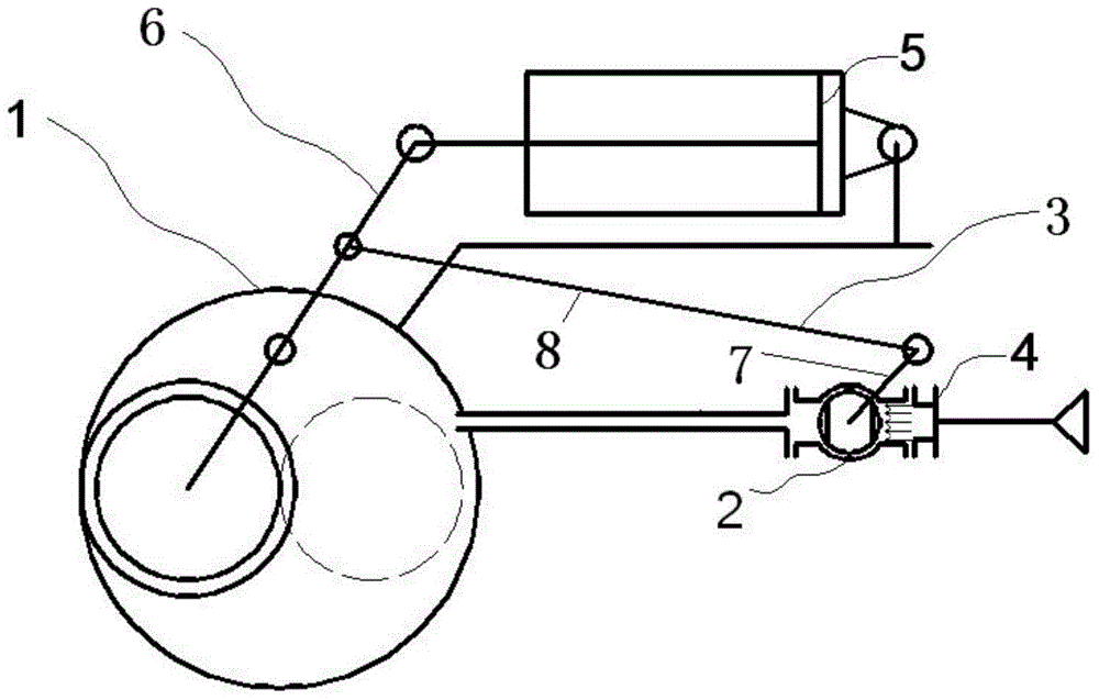 Disc valve with mechanical linkage of main and auxiliary valves