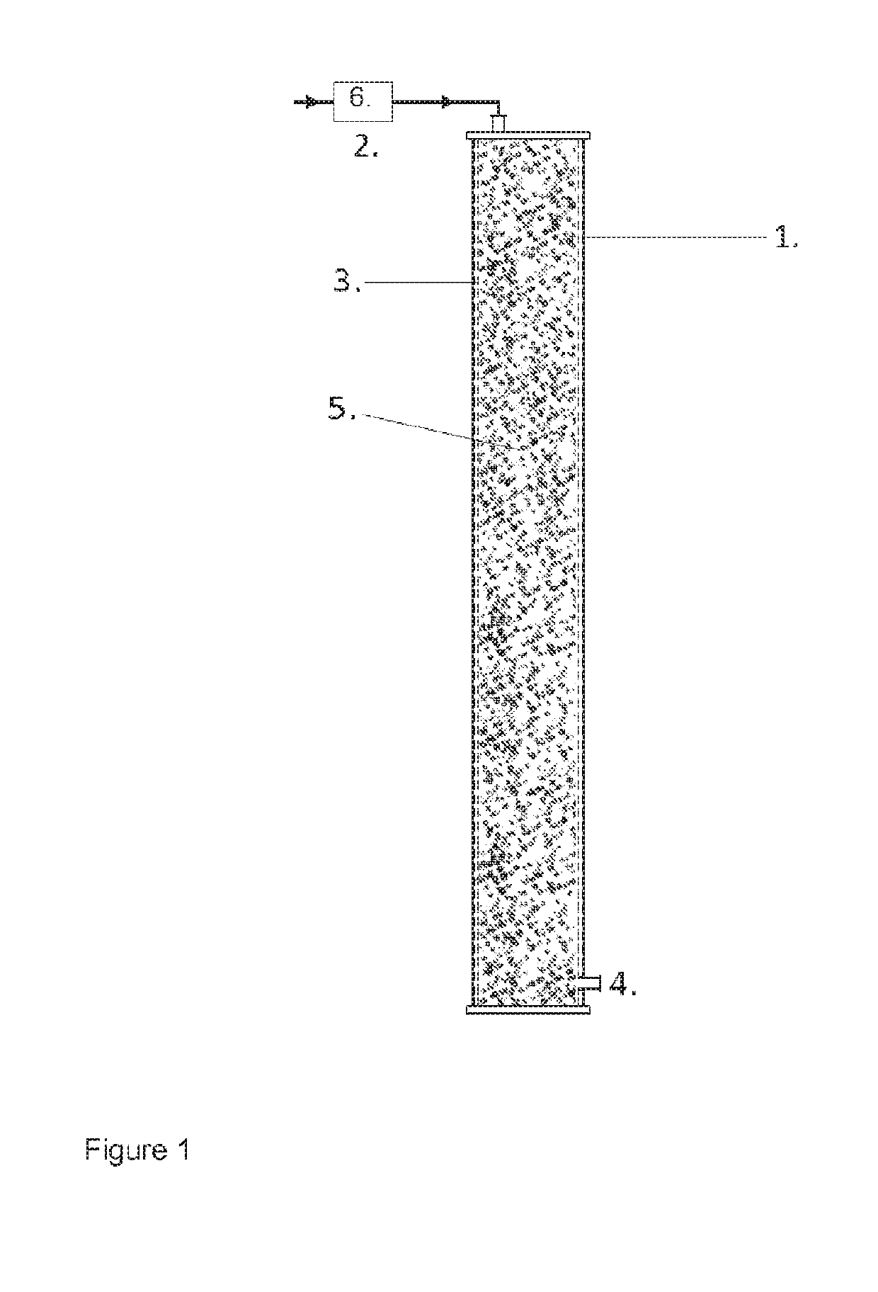 Solid state fermentation reactor equipped with active support material