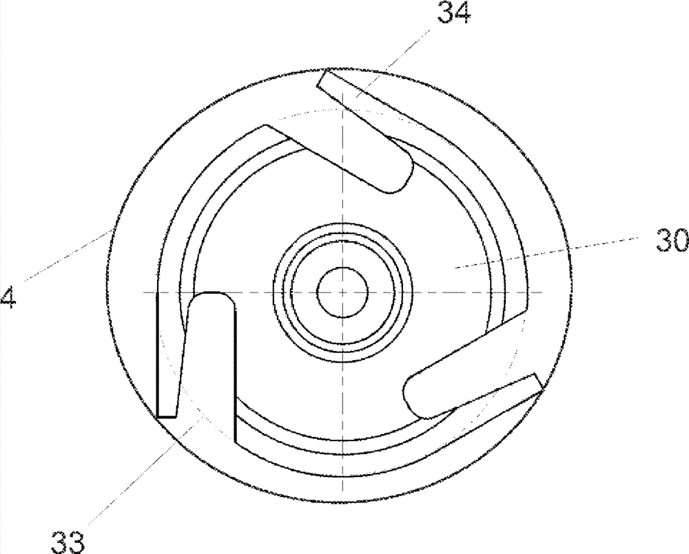 A piston rod foot