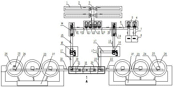 Secondary lead smelting furnace charge automatic conveying system and method